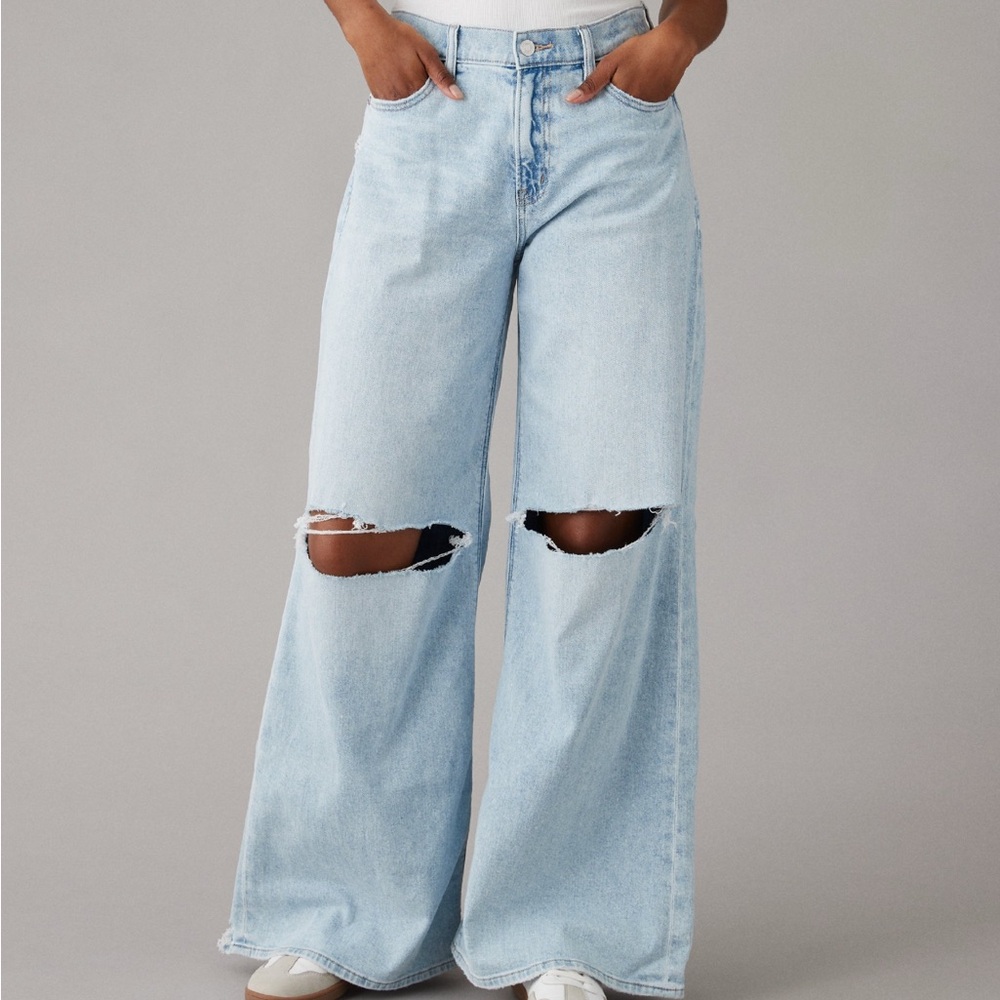 AE Dreamy Drape Wide Leg Jeans